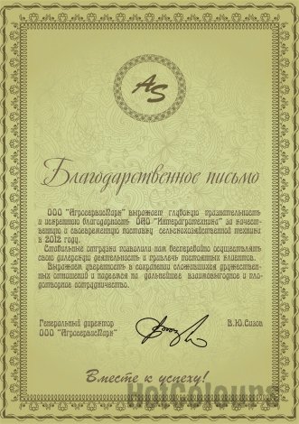 Сертификат и диплом в рамке